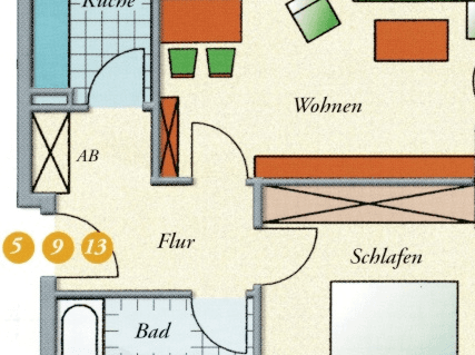 Prenájom bytu 1-izbový 31 m², Grevestraße 3, Paderborn, Severné Porýnie - Westfálsko Prenájom bytu 1-izbový 31 m², Grevestraße 3, Paderborn, Severné Porýnie - Westfálsko