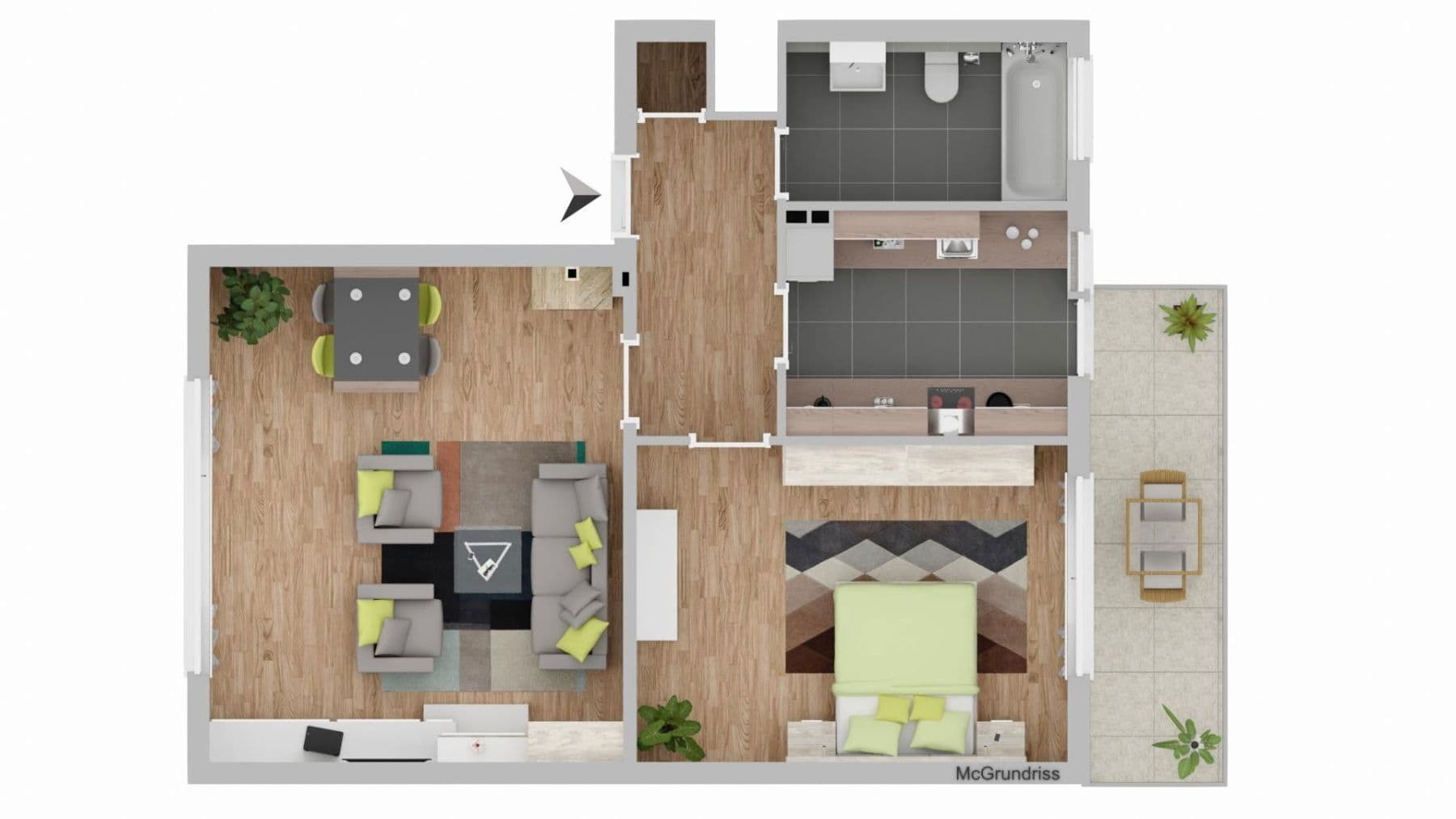 Prenájom bytu 2-izbový 59 m², Waldecker Str. 9, Duisburg, Severné Porýnie - Westfálsko Prenájom bytu 2-izbový 59 m², Waldecker Str. 9, Duisburg, Severné Porýnie - Westfálsko