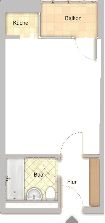 Predaj bytu 1-izbový 28 m², Norikerstrasse 19B, Nürnberg, Bavorsko Predaj bytu 1-izbový 28 m², Norikerstrasse 19B, Nürnberg, Bavorsko