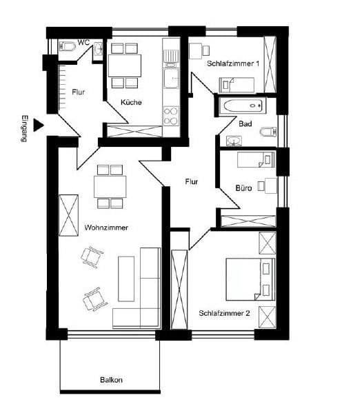 Predaj bytu 4-izbový 78 m², Lange Str. 59, Nordhorn, Dolné Sasko Predaj bytu 4-izbový 78 m², Lange Str. 59, Nordhorn, Dolné Sasko