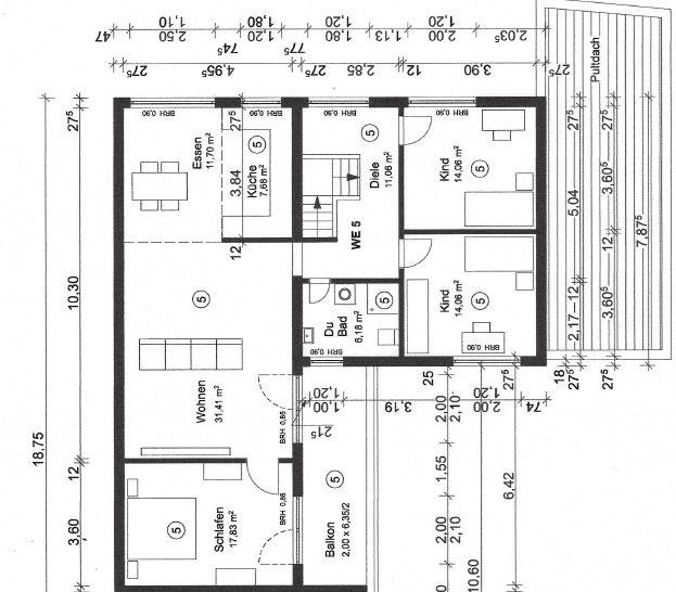 Prenájom bytu 4-izbový 121 m², Westendstr. 48, Mörfelden-Walldorf, Hesensko Prenájom bytu 4-izbový 121 m², Westendstr. 48, Mörfelden-Walldorf, Hesensko