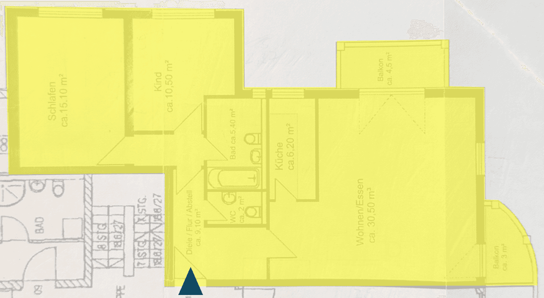 Predaj bytu 3-izbový 83 m², Oberhachingerstr. 17, Grünwald, Bavorsko Predaj bytu 3-izbový 83 m², Oberhachingerstr. 17, Grünwald, Bavorsko