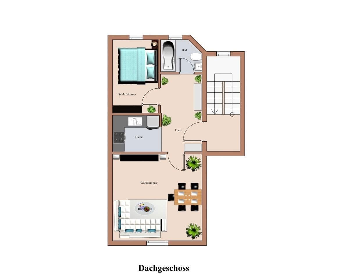 Prenájom bytu 2-izbový 49 m², Rathausufer 18, Düsseldorf, Severné Porýnie - Westfálsko Prenájom bytu 2-izbový 49 m², Rathausufer 18, Düsseldorf, Severné Porýnie - Westfálsko