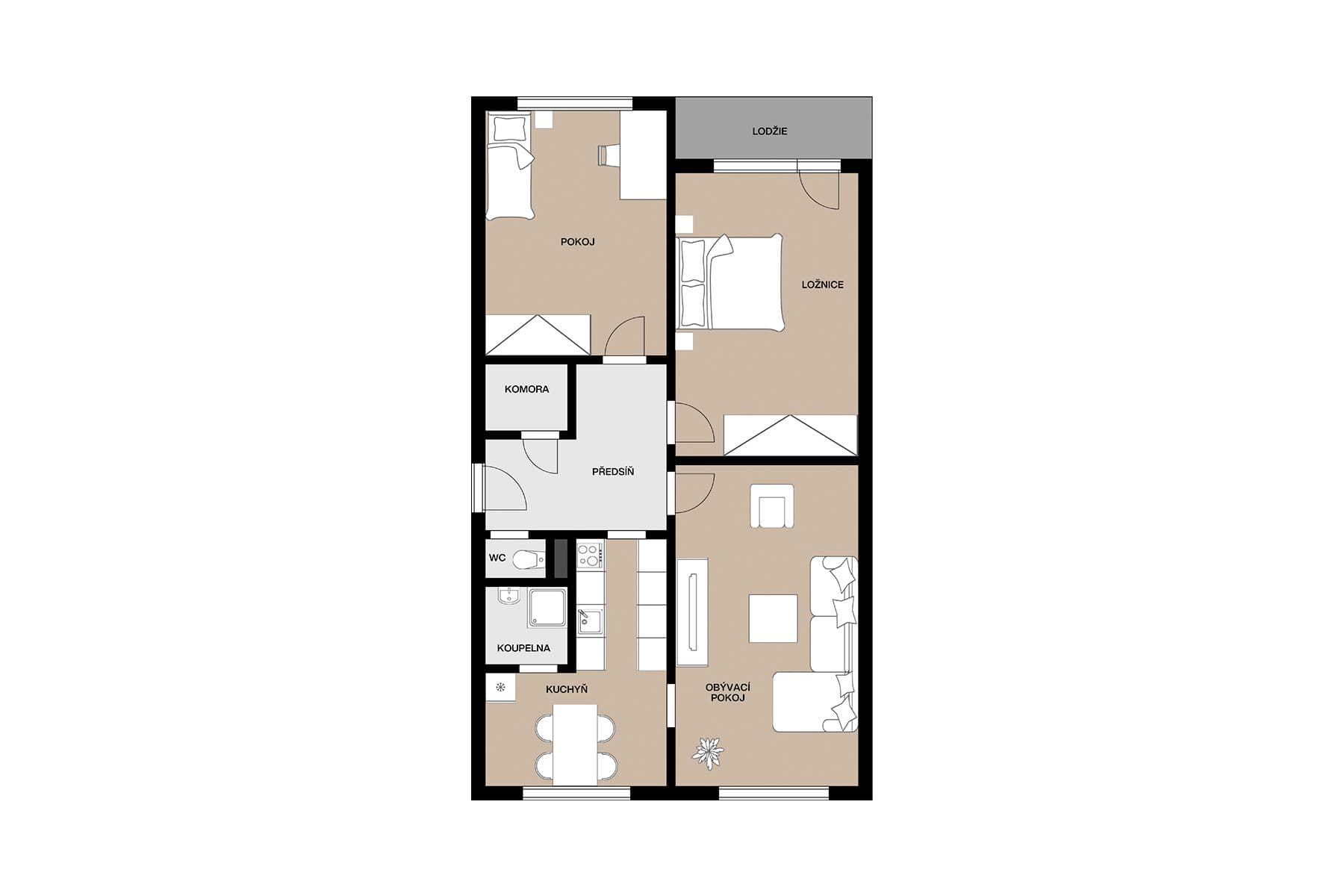 Predaj bytu 3-izbový 82 m², Poštovní, Desná, Liberecký kraj Predaj bytu 3-izbový 82 m², Poštovní, Desná, Liberecký kraj