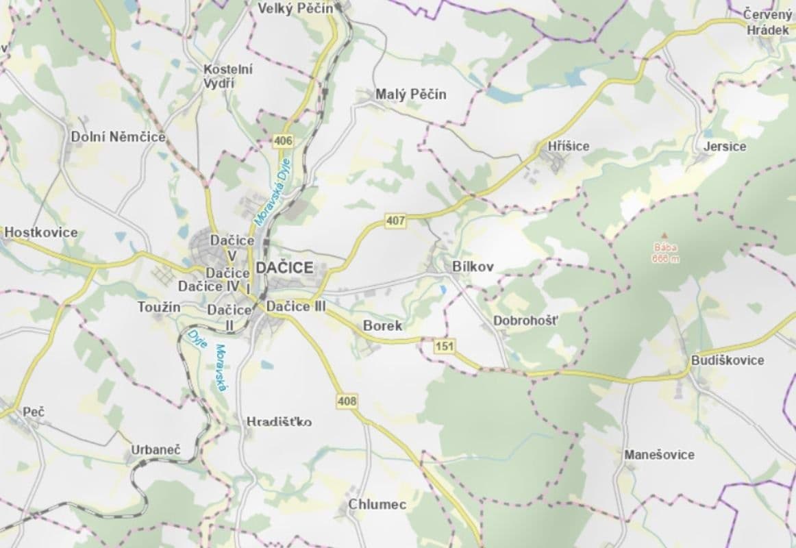 Predaj pozemku 5.293 m², Dačice, Jihočeský kraj Predaj pozemku 5.293 m², Dačice, Jihočeský kraj