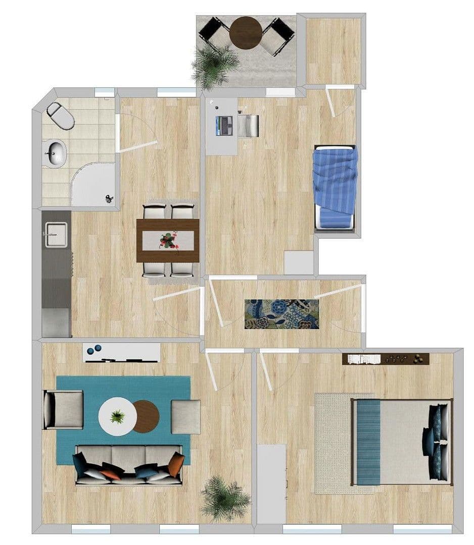 Predaj bytu 3-izbový 70 m², Fulda, Hesensko Predaj bytu 3-izbový 70 m², Fulda, Hesensko