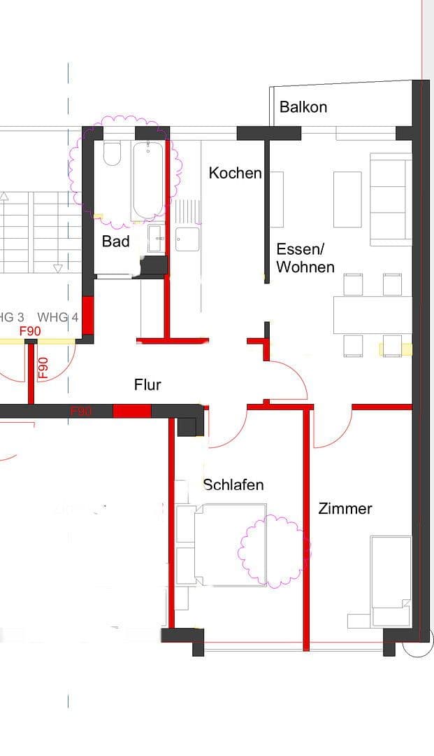 Prenájom bytu 3-izbový 65 m², Blücherstraße 20, Pforzheim, Bádensko-Wurttembersko Prenájom bytu 3-izbový 65 m², Blücherstraße 20, Pforzheim, Bádensko-Wurttembersko