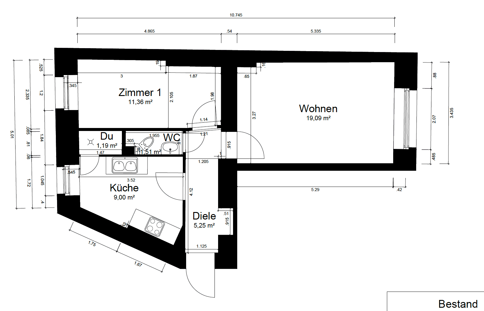 Prenájom bytu 2-izbový 47 m², Altenbraker Str. 20, Berlin, Berlín Prenájom bytu 2-izbový 47 m², Altenbraker Str. 20, Berlin, Berlín