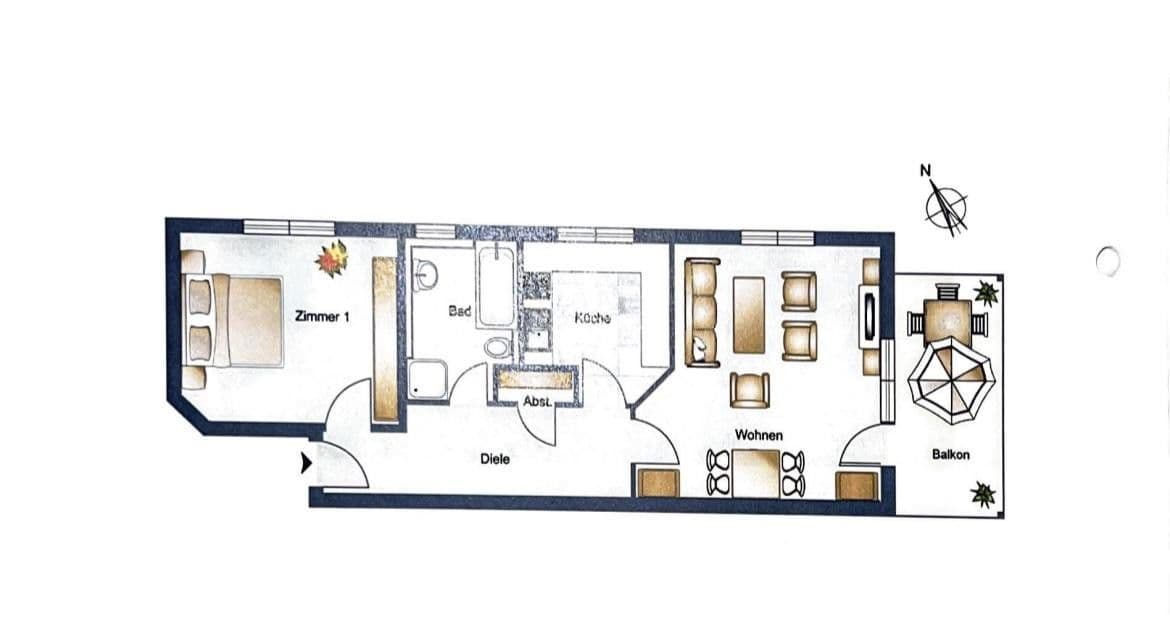 Prenájom bytu 2-izbový 74 m², Hofheim am Taunus, Hesensko Prenájom bytu 2-izbový 74 m², Hofheim am Taunus, Hesensko