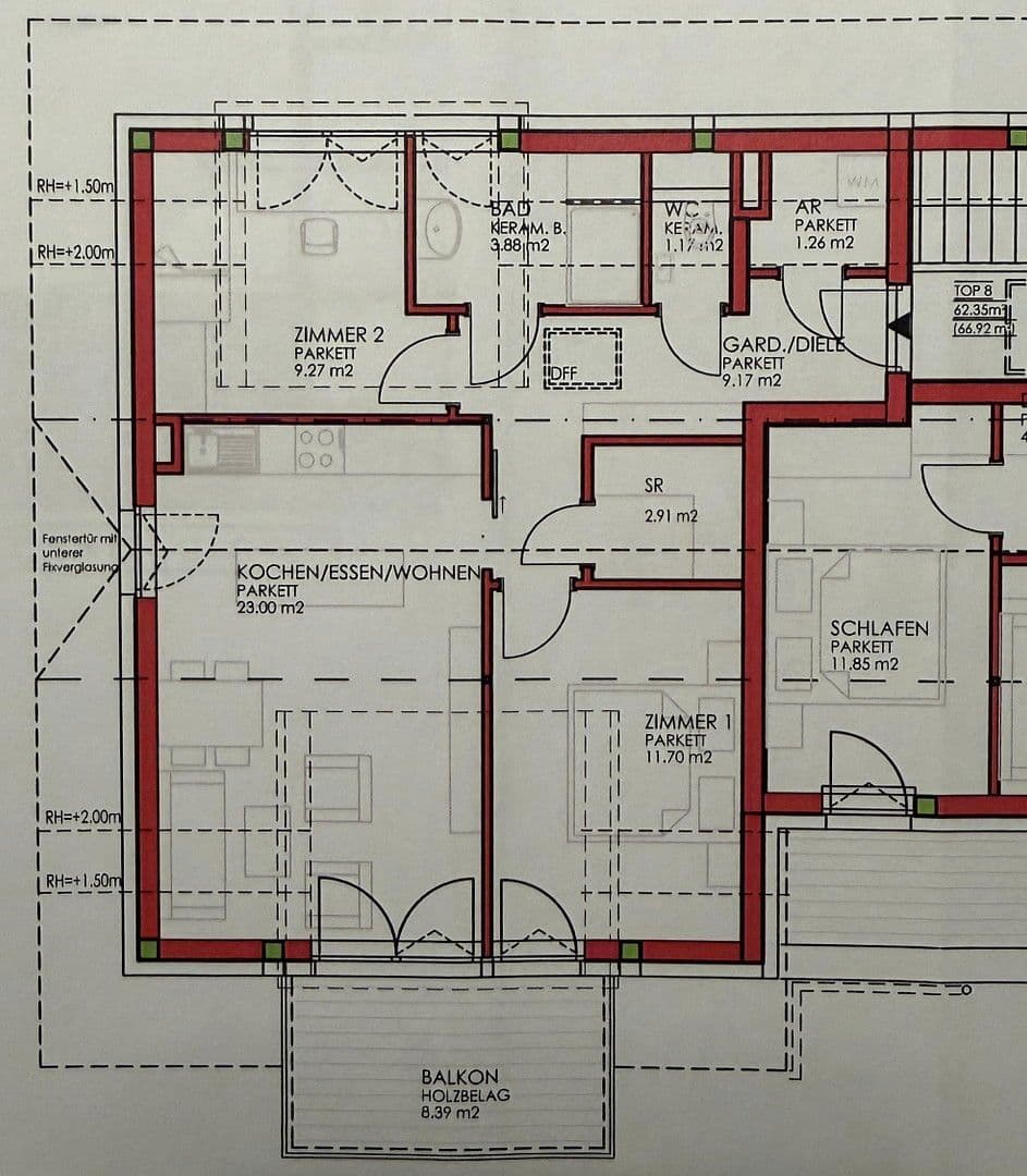 Predaj bytu 3-izbový 62 m², Großgmain, Salzbursko Predaj bytu 3-izbový 62 m², Großgmain, Salzbursko