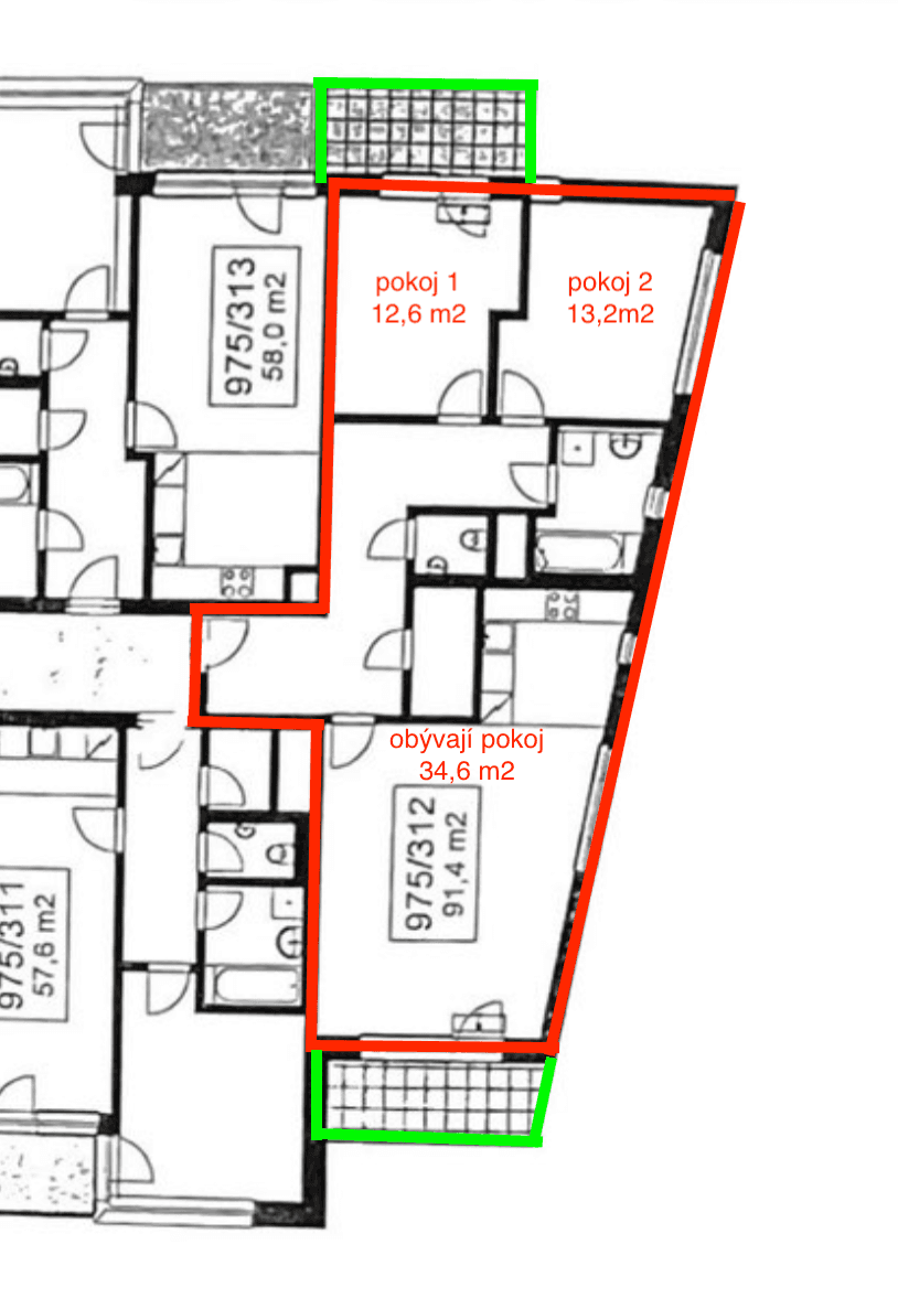 Prenájom bytu 3-izbový 91 m², Pod Stolovou horou, Praha, Praha Prenájom bytu 3-izbový 91 m², Pod Stolovou horou, Praha, Praha