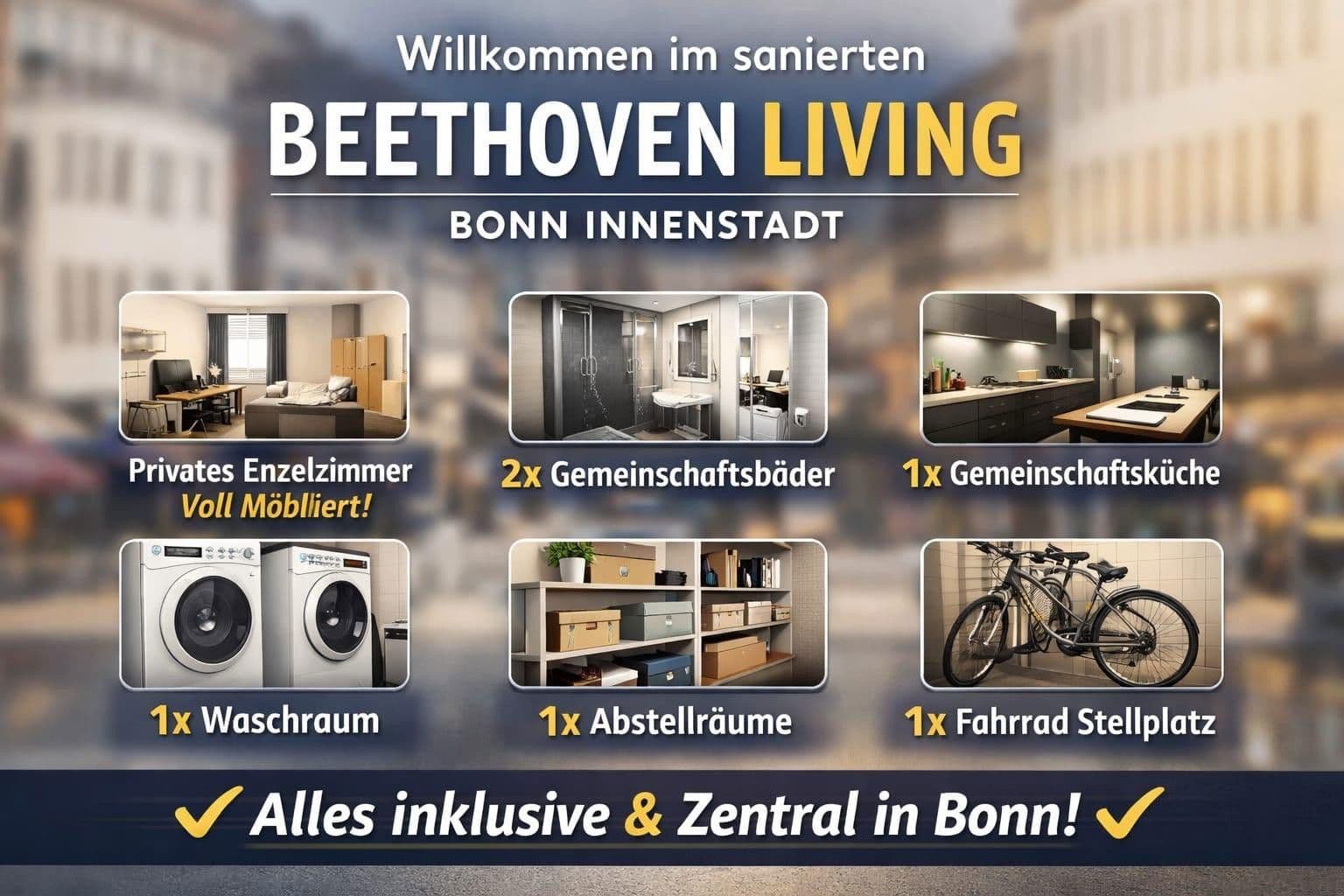 Prenájom bytu 1-izbový 23 m², Bonn, Severné Porýnie - Westfálsko Prenájom bytu 1-izbový 23 m², Bonn, Severné Porýnie - Westfálsko