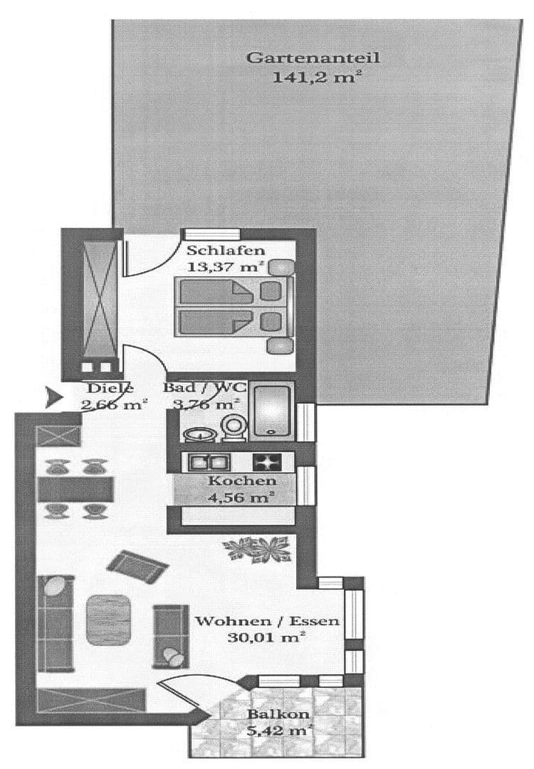Prenájom bytu 2-izbový 60 m², Wernau (Neckar), Bádensko-Wurttembersko Prenájom bytu 2-izbový 60 m², Wernau (Neckar), Bádensko-Wurttembersko