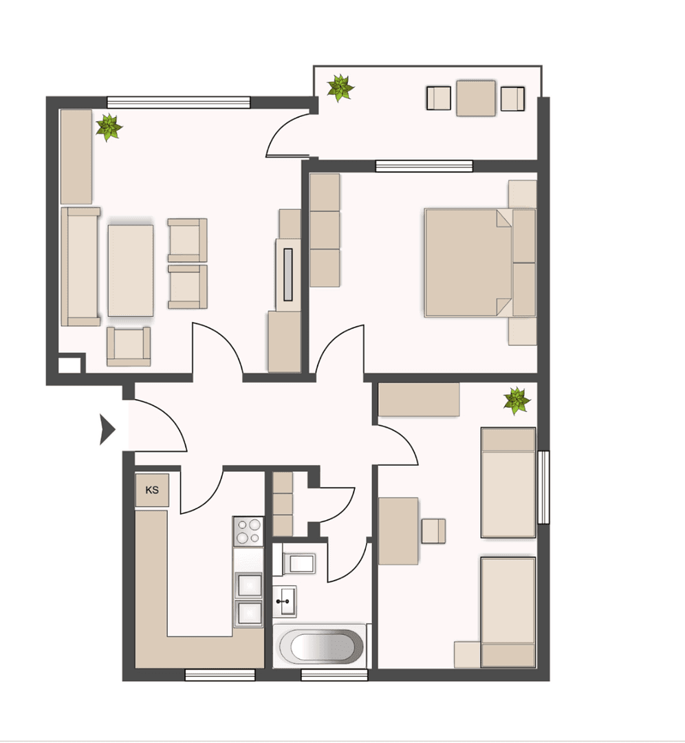 Prenájom bytu 3-izbový 69 m², Militschstr. 52, Braunschweig, Dolné Sasko Prenájom bytu 3-izbový 69 m², Militschstr. 52, Braunschweig, Dolné Sasko