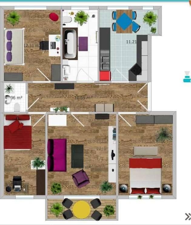 Prenájom bytu 4-izbový 91 m², Leipziger Strasse 60, Leipzig, Sasko Prenájom bytu 4-izbový 91 m², Leipziger Strasse 60, Leipzig, Sasko
