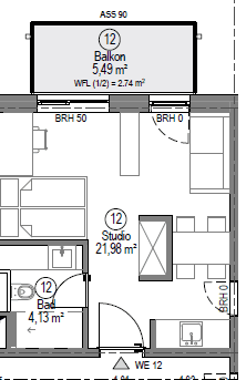 Prenájom bytu 1-izbový 31 m², Mildred-Scheel-Str. 12a, Amberg, Bavorsko Prenájom bytu 1-izbový 31 m², Mildred-Scheel-Str. 12a, Amberg, Bavorsko