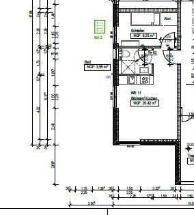 Prenájom bytu 2-izbový 34 m², Bruchmühler Str. 77, Fredersdorf-Vogelsdorf, Brandenbursko Prenájom bytu 2-izbový 34 m², Bruchmühler Str. 77, Fredersdorf-Vogelsdorf, Brandenbursko