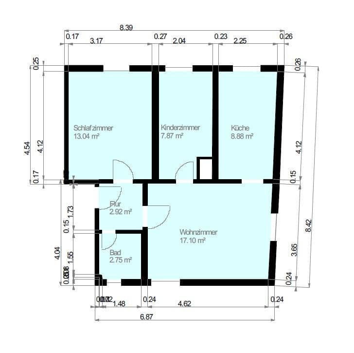 Prenájom bytu 3-izbový 53 m², Villingen-Schwenningen, Bádensko-Wurttembersko Prenájom bytu 3-izbový 53 m², Villingen-Schwenningen, Bádensko-Wurttembersko