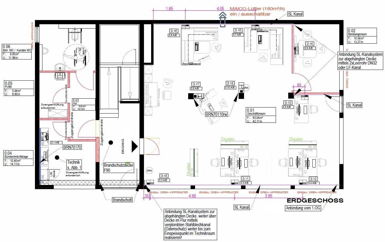 Prenájom kancelárie 125 m², Eulenturm str 2, Melsungen, Hesensko Prenájom kancelárie 125 m², Eulenturm str 2, Melsungen, Hesensko