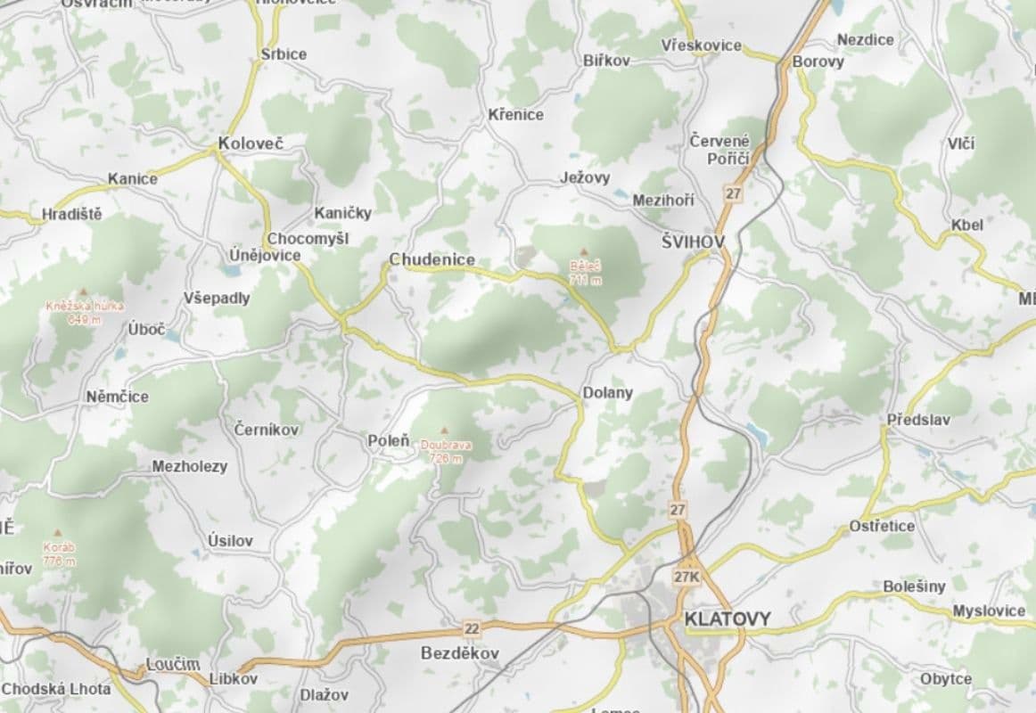 Predaj pozemku 3.171 m², Ježovy, Plzeňský kraj Predaj pozemku 3.171 m², Ježovy, Plzeňský kraj