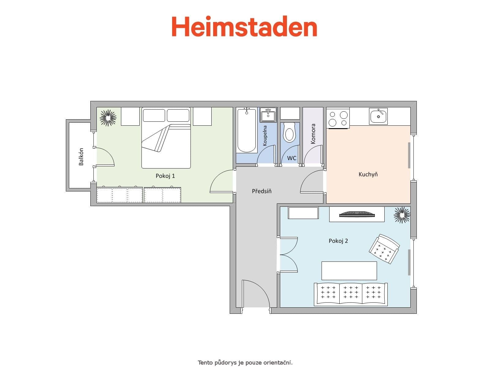 Prenájom bytu 2-izbový 58 m², Fibichova, Karviná, Moravskoslezský kraj Prenájom bytu 2-izbový 58 m², Fibichova, Karviná, Moravskoslezský kraj