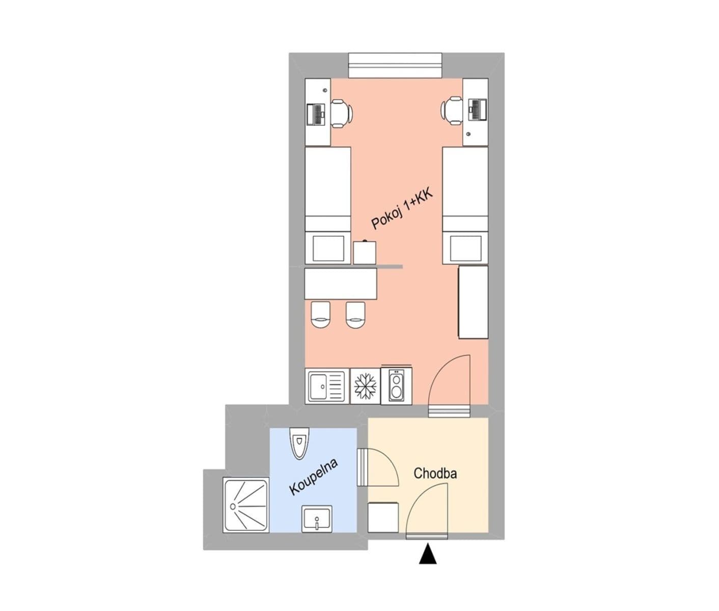 Prenájom bytu 1-izbový 27 m², Magisterská, Plzeň, Plzeňský kraj Prenájom bytu 1-izbový 27 m², Magisterská, Plzeň, Plzeňský kraj