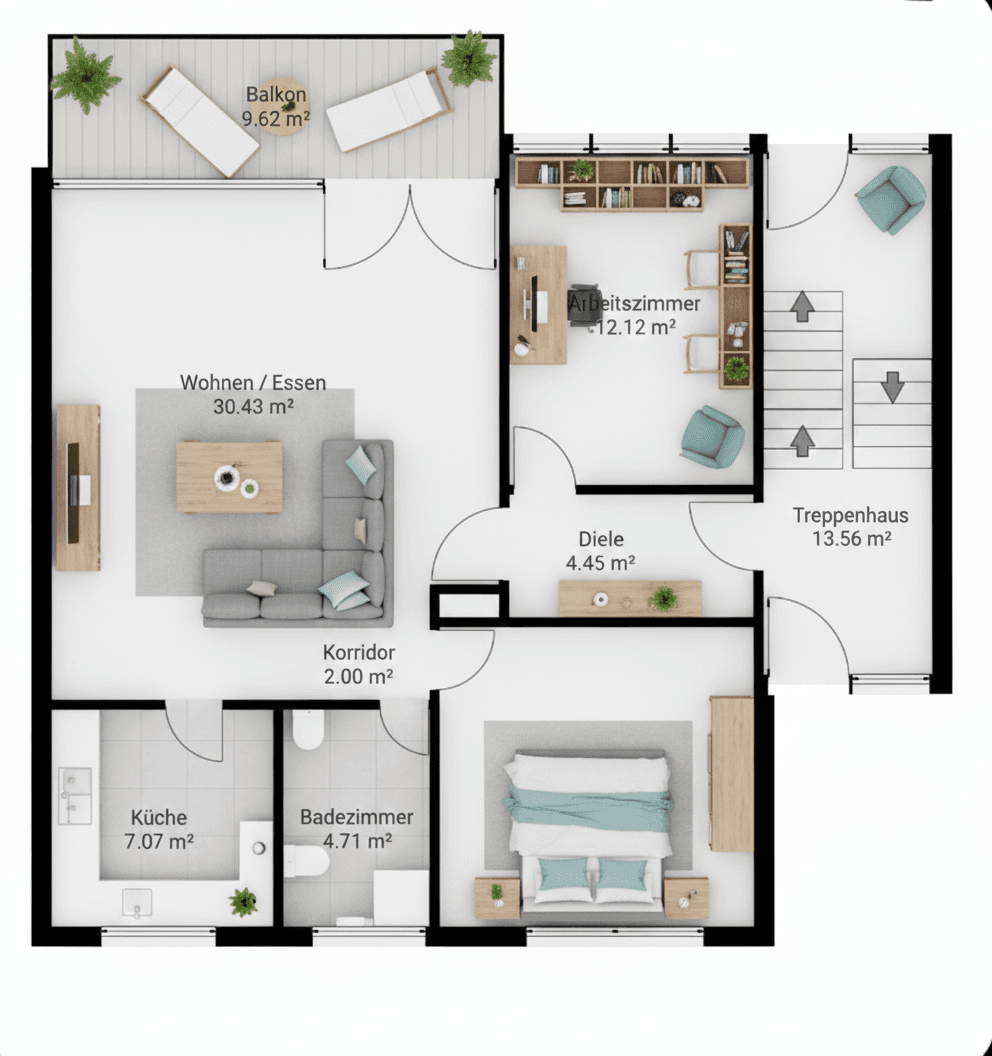 Predaj bytu 5-izbový 116 m², Gaulnhofen, Bavorsko Predaj bytu 5-izbový 116 m², Gaulnhofen, Bavorsko