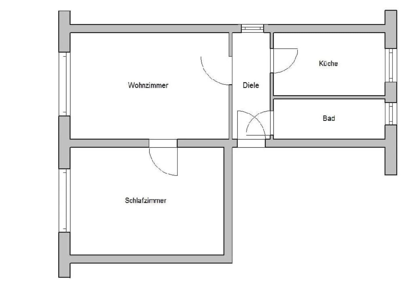 Prenájom bytu 4-izbový 71 m², Brunnenstraße 16, Bad Düben, Sasko Prenájom bytu 4-izbový 71 m², Brunnenstraße 16, Bad Düben, Sasko