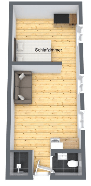 Prenájom bytu 2-izbový 32 m², Adalbersteinweg 205, Aachen, Severné Porýnie - Westfálsko Prenájom bytu 2-izbový 32 m², Adalbersteinweg 205, Aachen, Severné Porýnie - Westfálsko
