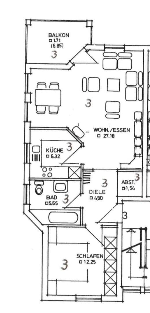 Prenájom bytu 2-izbový 59 m², Alzey, Porýnie-Falcko Prenájom bytu 2-izbový 59 m², Alzey, Porýnie-Falcko