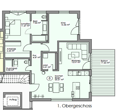 Predaj bytu 3-izbový 103 m², Meisenweg 8, Röttenbach, Bavorsko Predaj bytu 3-izbový 103 m², Meisenweg 8, Röttenbach, Bavorsko