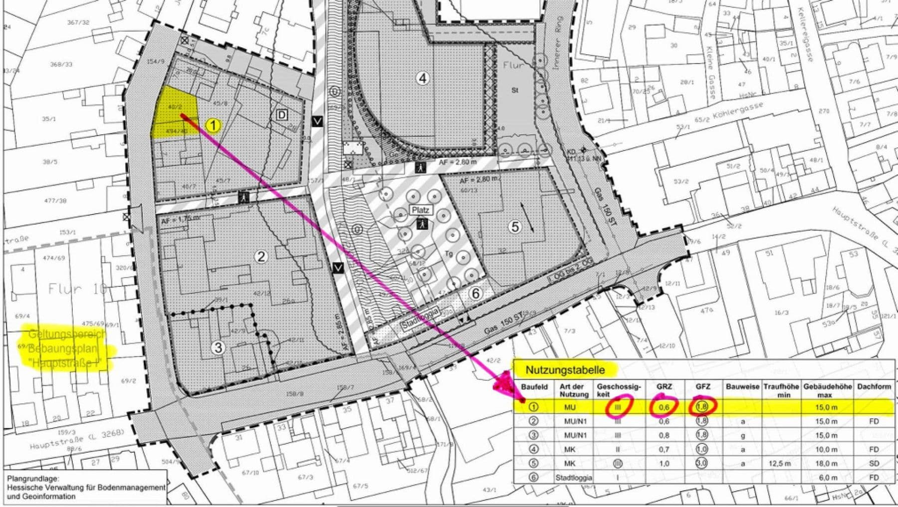 Predaj pozemku 210 m², Jahnstraße 7, Bruchköbel, Hesensko Predaj pozemku 210 m², Jahnstraße 7, Bruchköbel, Hesensko