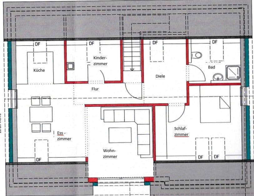 Prenájom bytu 3-izbový 90 m², Frickenhausen, Bádensko-Wurttembersko Prenájom bytu 3-izbový 90 m², Frickenhausen, Bádensko-Wurttembersko