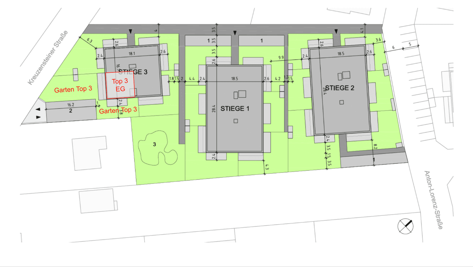 Prenájom bytu 3-izbový 73 m², Kreuzensteiner Straße 34/3, Korneuburg, Dolné Rakúsko Prenájom bytu 3-izbový 73 m², Kreuzensteiner Straße 34/3, Korneuburg, Dolné Rakúsko