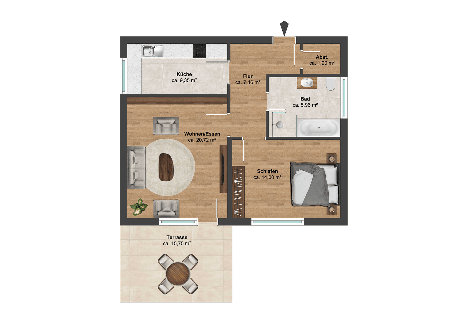Prenájom bytu 2-izbový 65 m², Lameystraße 47, Pforzheim, Bádensko-Wurttembersko Prenájom bytu 2-izbový 65 m², Lameystraße 47, Pforzheim, Bádensko-Wurttembersko