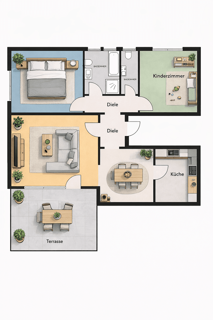 Prenájom bytu 4-izbový 78 m², Herfeldstraße 20, Marsberg, Severné Porýnie - Westfálsko Prenájom bytu 4-izbový 78 m², Herfeldstraße 20, Marsberg, Severné Porýnie - Westfálsko