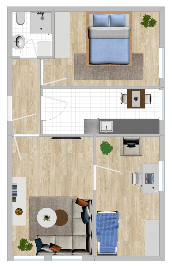 Prenájom bytu 3-izbový 59 m², Eichendorffstr. 16, Hildesheim, Dolné Sasko Prenájom bytu 3-izbový 59 m², Eichendorffstr. 16, Hildesheim, Dolné Sasko