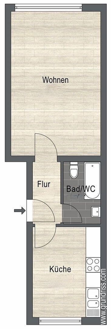 Prenájom bytu 1-izbový 39 m², Langenfeld (Rheinland), Severné Porýnie - Westfálsko Prenájom bytu 1-izbový 39 m², Langenfeld (Rheinland), Severné Porýnie - Westfálsko