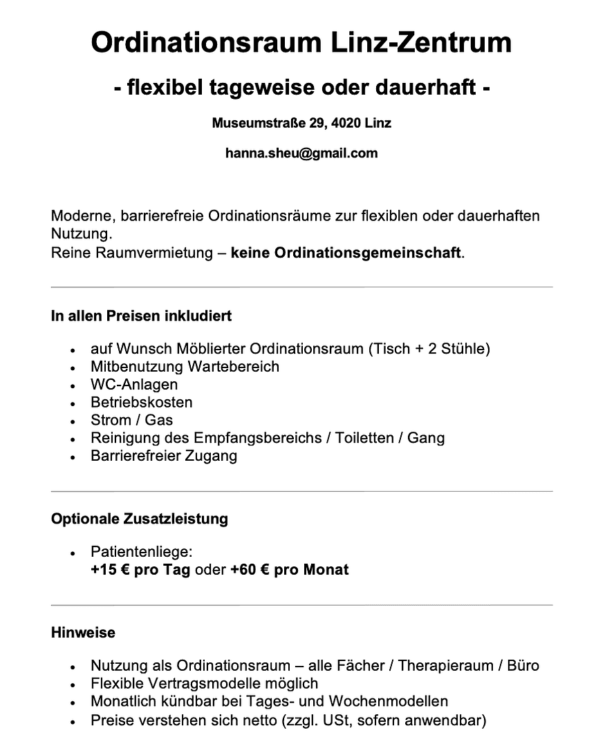 Prenájom kancelárie 460 m², Museumstrasse 29 / 1. Stock, Linz, Horné Rakúsko Prenájom kancelárie 460 m², Museumstrasse 29 / 1. Stock, Linz, Horné Rakúsko