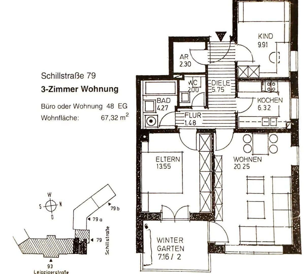 Predaj bytu 3-izbový 67 m², Schillstraße 79, Augsburg, Bavorsko Predaj bytu 3-izbový 67 m², Schillstraße 79, Augsburg, Bavorsko
