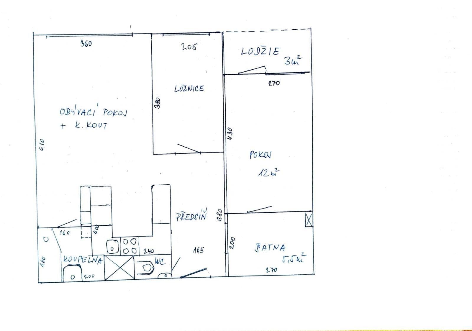 Predaj bytu 3-izbový 60 m², Anny Drabíkové, Praha, Praha Predaj bytu 3-izbový 60 m², Anny Drabíkové, Praha, Praha