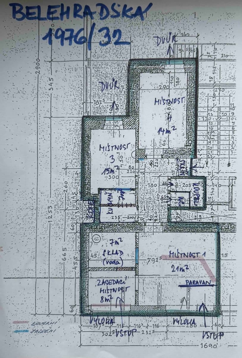 Prenájom kancelárie 85 m², Bělehradská, Praha, Praha Prenájom kancelárie 85 m², Bělehradská, Praha, Praha