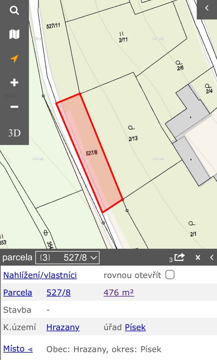 Predaj pozemku 1.603 m², Hrazany, Jihočeský kraj Predaj pozemku 1.603 m², Hrazany, Jihočeský kraj