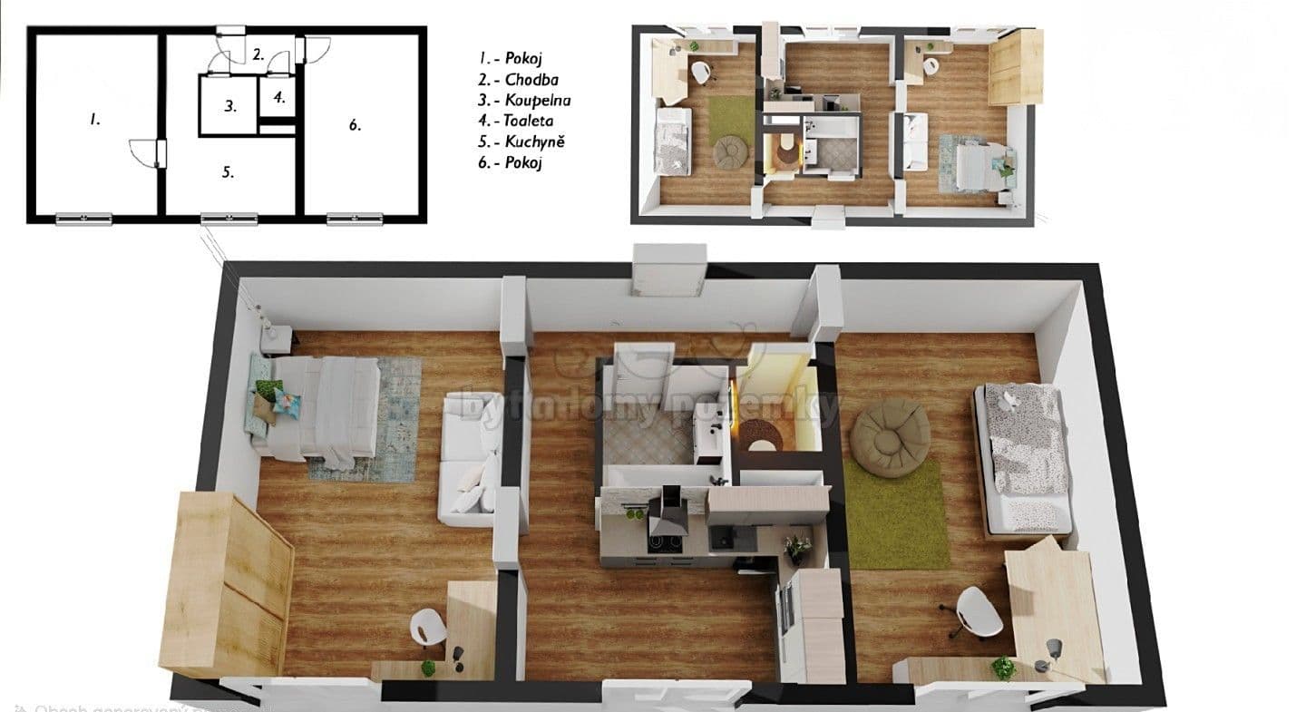 Prenájom bytu 2-izbový 52 m², Medkova, Hradec Králové, Královéhradecký kraj Prenájom bytu 2-izbový 52 m², Medkova, Hradec Králové, Královéhradecký kraj