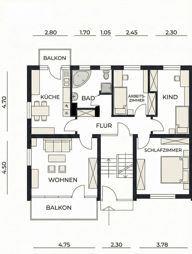 Prenájom bytu 4-izbový 86 m², Haslach im Kinzigtal, Bádensko-Wurttembersko Prenájom bytu 4-izbový 86 m², Haslach im Kinzigtal, Bádensko-Wurttembersko