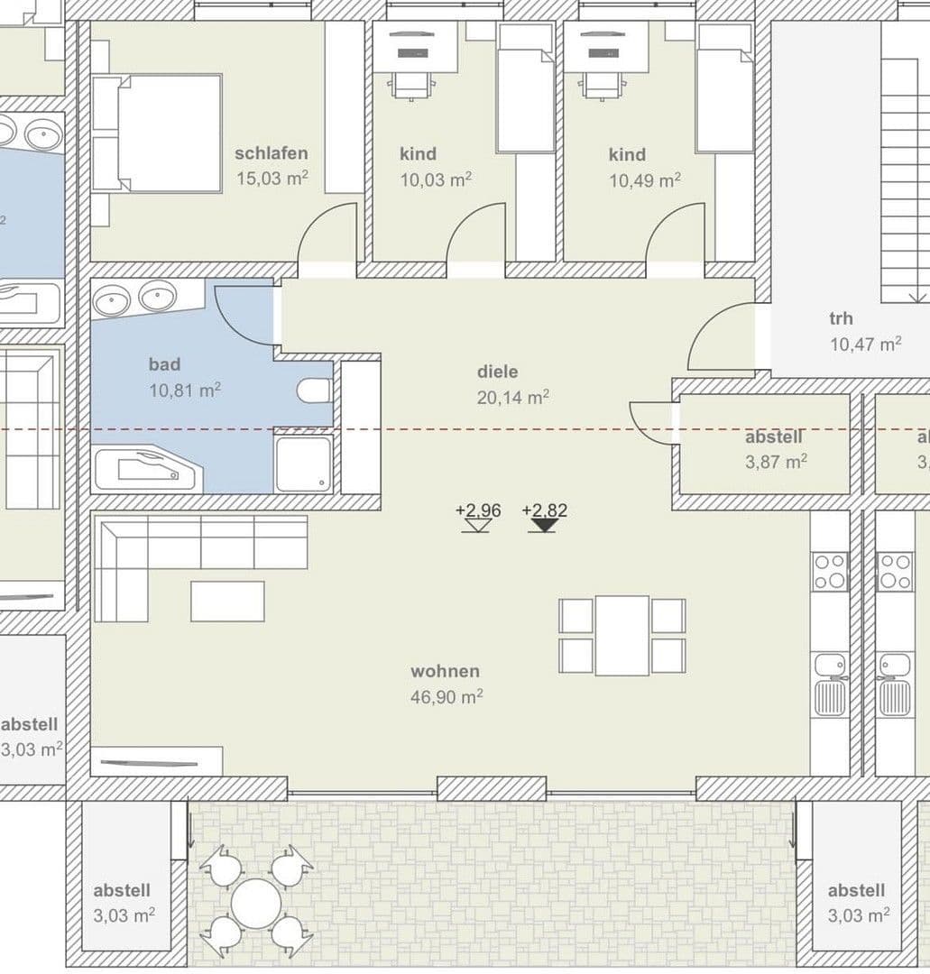 Prenájom bytu 4-izbový 126 m², Unterhausen, Bavorsko Prenájom bytu 4-izbový 126 m², Unterhausen, Bavorsko