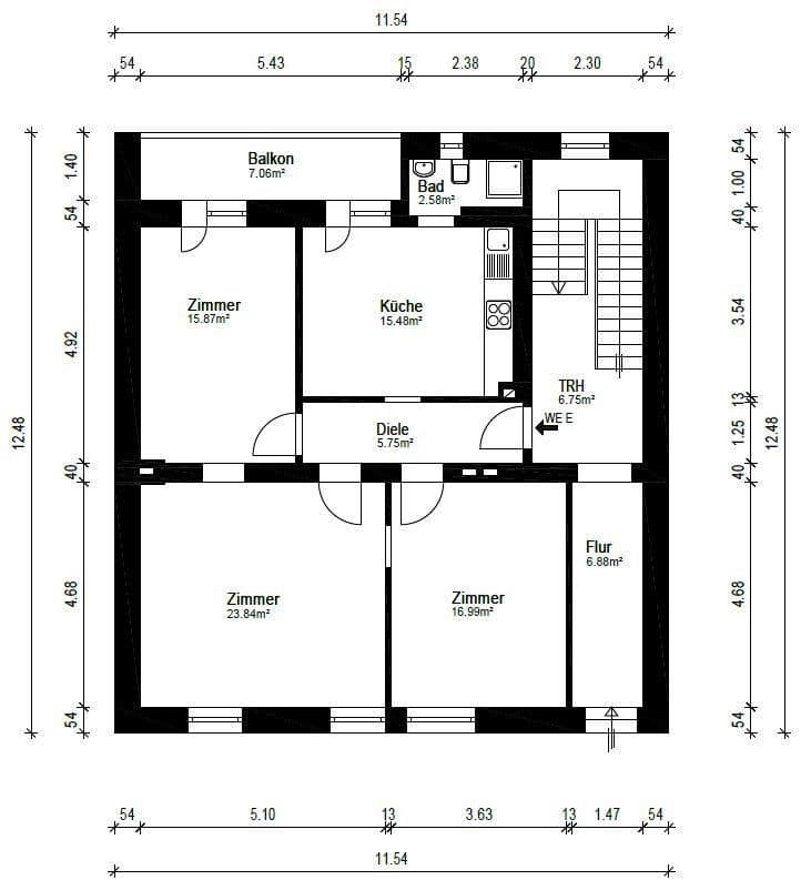 Prenájom bytu 3-izbový 84 m², Duisburg, Severné Porýnie - Westfálsko Prenájom bytu 3-izbový 84 m², Duisburg, Severné Porýnie - Westfálsko