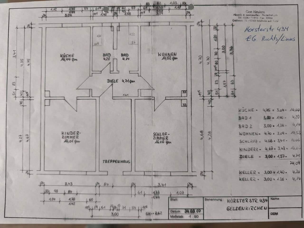 Predaj bytu 3-izbový 75 m², Horsterstrasse 434, Gelsenkirchen, Severné Porýnie - Westfálsko Predaj bytu 3-izbový 75 m², Horsterstrasse 434, Gelsenkirchen, Severné Porýnie - Westfálsko