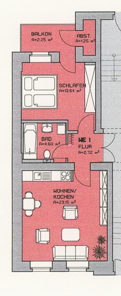 Predaj bytu 2-izbový 48 m², Friedrich-Engels-Straße 63, Zwickau, Sasko Predaj bytu 2-izbový 48 m², Friedrich-Engels-Straße 63, Zwickau, Sasko