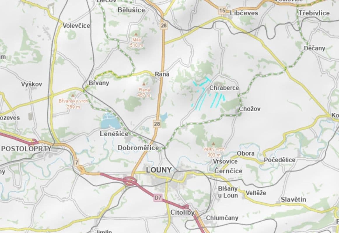 Predaj pozemku 71.036 m², Chraberce, Ústecký kraj Predaj pozemku 71.036 m², Chraberce, Ústecký kraj